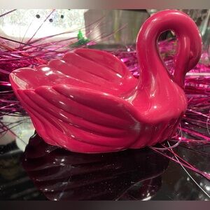 Vintage Alco Swan Soap Pink Figure Decor